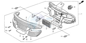 SK50M drawing REAR COMBINATION LIGHT