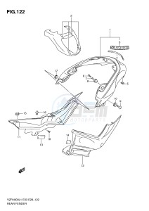 VZR1800 (E3) INTRUDER drawing REAR FENDER (VZR1800ZL1 E3)