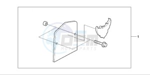 VT750C9 Korea - (KO / MK) drawing BACKREST PLATE