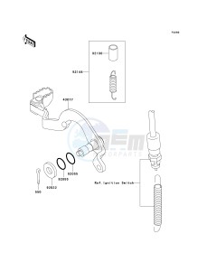 KL 250 G [SUPER SHERPA] (G4-G8 G8 CAN ONLY) [SUPER SHERPA] drawing BRAKE PEDAL