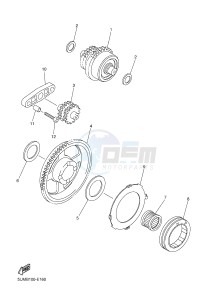 WR250F (1HC6 1HC7 1HC8) drawing STARTER CLUTCH