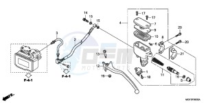 FJS600AB SilverWing ED drawing REAR BRAKE MASTER CYLINDER (FJS600A9 2KO/ FJS600AB)