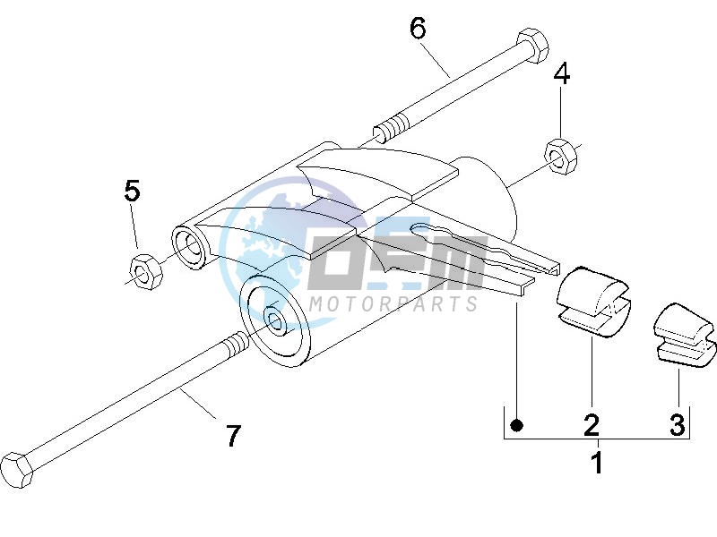 Swinging arm