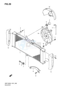 GSF-1250S BANDIT EU drawing RADIATOR