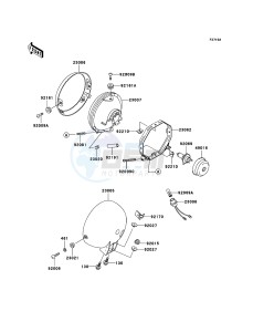 ELIMINATOR 125 BN125A7F GB XX (EU ME A(FRICA) drawing Headlight(s)(UK)