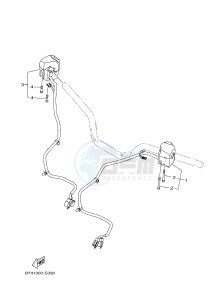 YP125RA X-MAX 125 ABS (BL21 BL21 BL21 BL21) drawing HANDLE SWITCH & LEVER