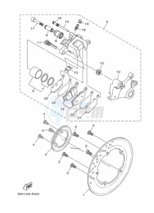 XSR900 MTM850 (BAE1) drawing REAR BRAKE CALIPER