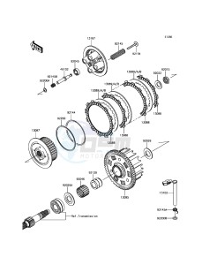 Z800 ZR800EGF UF (UK FA) XX (EU ME A(FRICA) drawing Clutch