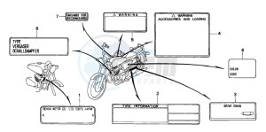 CA125 REBEL drawing CAUTION LABEL