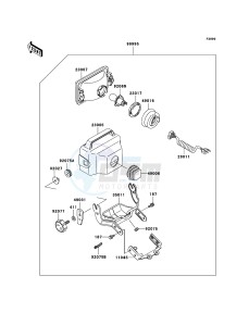 KLF300 4x4 KLF300C6F EU GB drawing Optional Parts