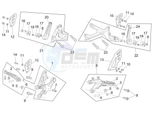 RSV4 1000 RR (EMEA) (EU, IL) drawing Foot rests