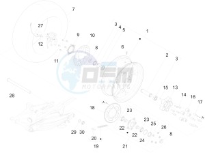 ETV 1200 Caponord Carabinieri drawing Rear wheel