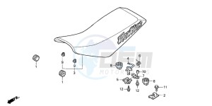 TRX400EX FOURTRAX 400 EX drawing SEAT