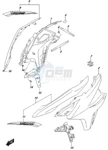 DL650 drawing SIDE COWLING (DL650AL7 E21) (FOR YVB,YWW)