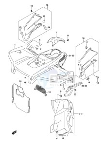 LT-A500X(Z) drawing FRONT FENDER (LT-A500XZL2 P17)