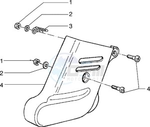 Hexagon 125 EXS1T 125cc drawing Front Shock absorber cover