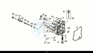 CRUISYM a 300 (LV30W2-EU) (M1) drawing R. CASE COVER COMP