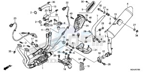 VFR1200XD Europe Direct - (ED) drawing EXHAUST MUFFLER