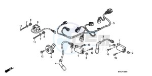 XL125VA EU / CMF - (EU / CMF) drawing SUB HARNESS/IGNITION COIL