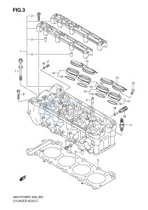 GSX-R1000 (E2) drawing CYLINDER HEAD