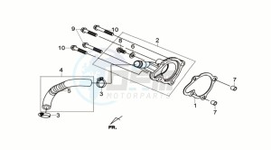 GTS 300i ABS drawing WATERPOMP COVER