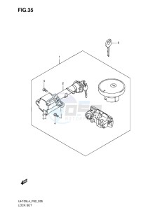 UH125 ABS BURGMAN EU drawing LOCK SET