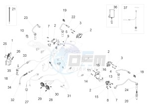 MGX 21 FLYING FORTRESS 1380 EMEA drawing Front electrical system