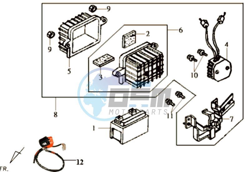 BATTERY - BATTERY HOLDER