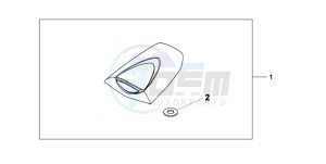 CBR600RR9 UK - (E / SPC) drawing SEAT COWL*NHA66P*