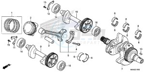 NC750XAG NC750X Europe Direct - (ED) drawing CRANKSHAFT/ PI STON