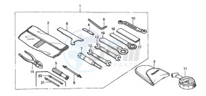 CBR600FR drawing TOOLS