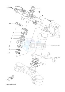 MT125 MT-125 (5D7C) drawing STEERING