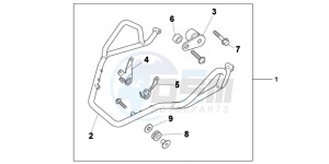 VFR1200XC drawing COWL GUARD KIT