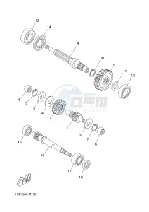 YP400R X-MAX 400 X-MAX 400 (1SD1 1SD1 1SD1) drawing TRANSMISSION