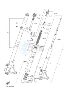 YZF-R6 600 R6 (2CX4 2CX5) drawing FRONT FORK