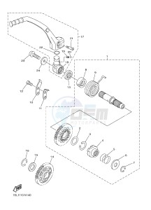 YZ450F (B118 B119 B11A B11B) drawing STARTER