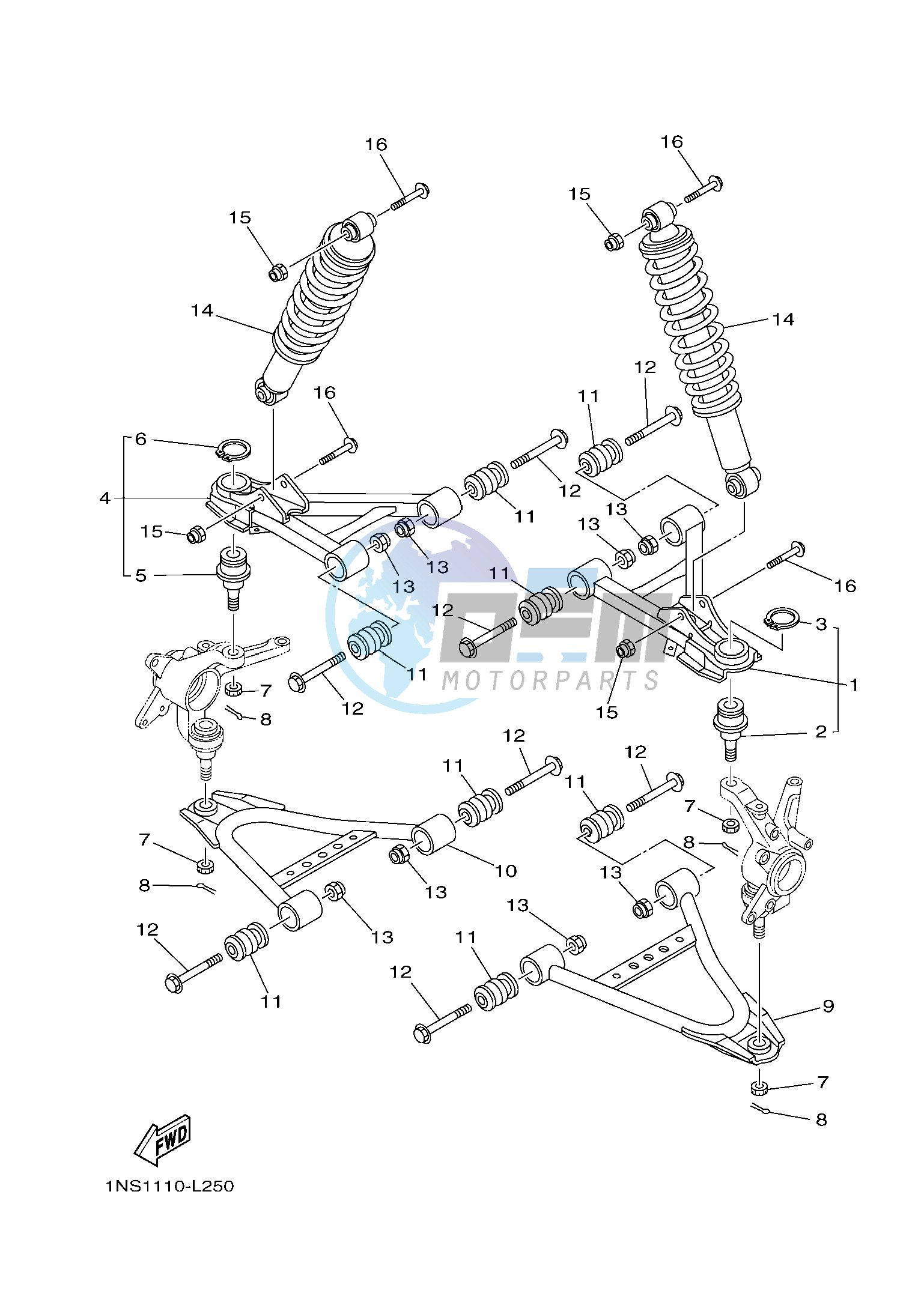 FRONT SUSPENSION & WHEEL