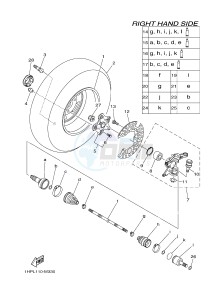 YFM550FWAD YFM5FGPLED GRIZZLY 550 EPS HUNTER (1HSP) drawing FRONT WHEEL 2