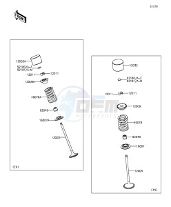 NINJA ZX-6R ZX636EGF FR GB XX (EU ME A(FRICA) drawing Valve(s)