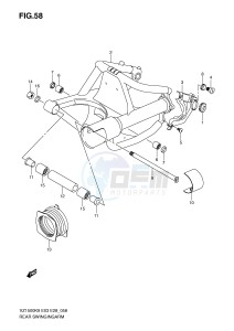 VZ1500 (E3-E28) drawing REAR SWINGINGARM