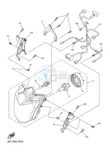 XJ6SA 600 DIVERSION (S-TYPE, ABS) (36D9) drawing HEADLIGHT