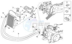 SR 50 IE-Carb drawing Cooling system