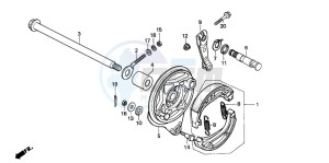 CG125 drawing REAR BRAKE PANEL