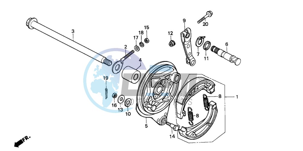 REAR BRAKE PANEL