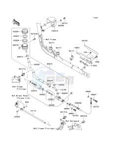 VN 2000 F [VULCAN 2000 CLASSIC LT] (6F-7F) F6F drawing REAR MASTER CYLINDER