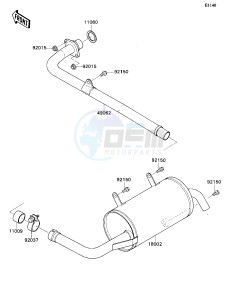 KAF 540 D [MULE 2020] (D1) [MULE 2020] drawing MUFFLER