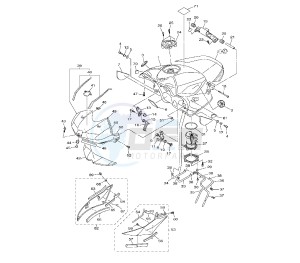 YZF R6 50TH 600 drawing FUEL TANK