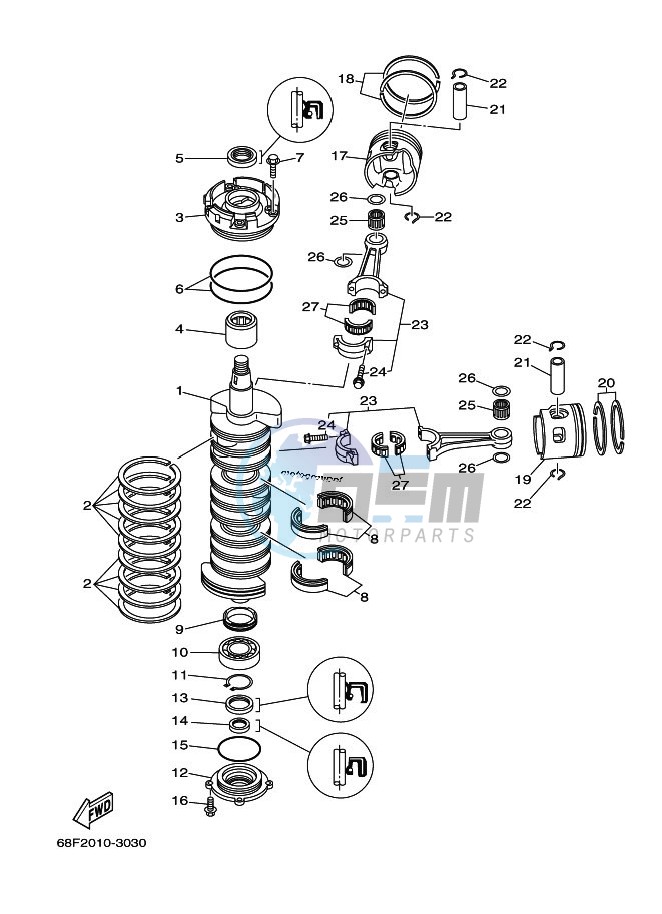 CRANKSHAFT--PISTON