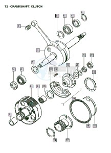 FLEXER_XL_25kmh_K8-L0 50 K8-L0 drawing Crankshaft-clutch