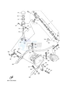 MTN1000 MTN-1000 MT-10 (B67E) drawing REAR MASTER CYLINDER